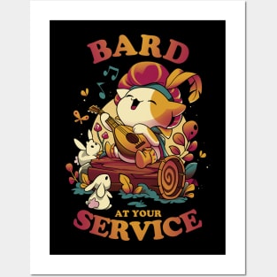 Bard's Call - Cute Cat Gamer Posters and Art